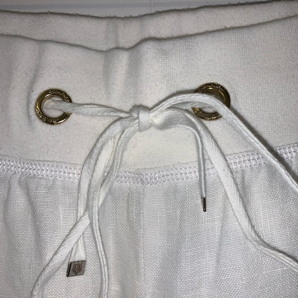 SOLD 🛑 Lilly Pulitzer white Linen The Beach Pant 32407 size M - Picture 7 of 11